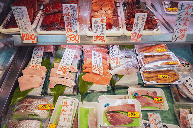 全国から仕入れた自慢の魚